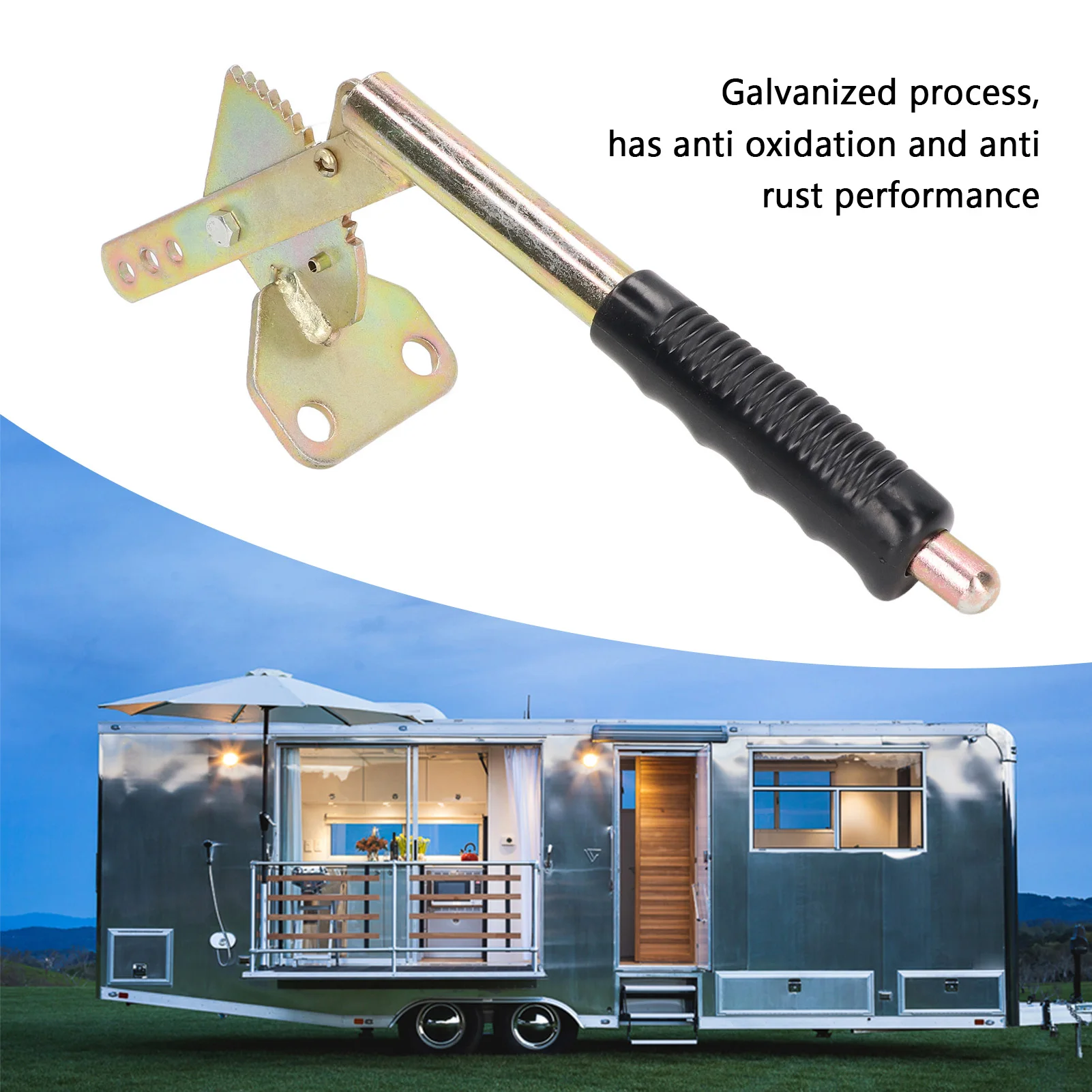 Handbake Brake Lever Trailer Handbake Lever Hand Brake Lever Handle Antislip Galvanized Steel Universal for Trailer RV Caravan