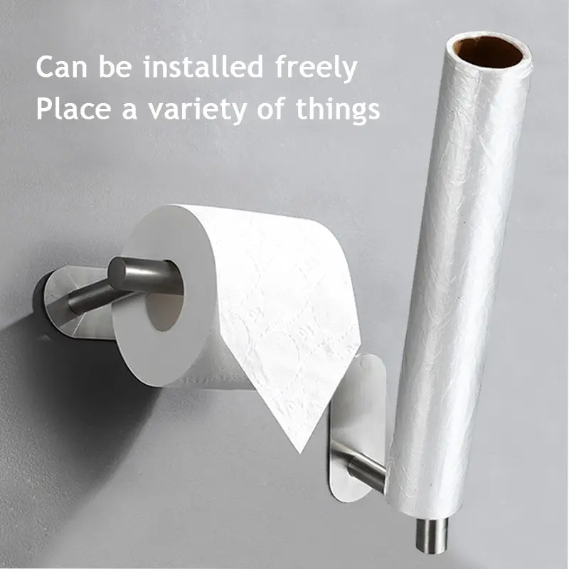 Stainless Steel Paper Towel Holder - No Drilling Required 4