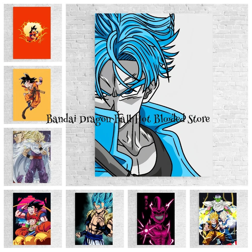 

Japanese Anime Canvas Painting Hot-blooded Dragon Ball Goku Gohan Poster Prints Mural Pictures Wall Art Living Room Home Decor