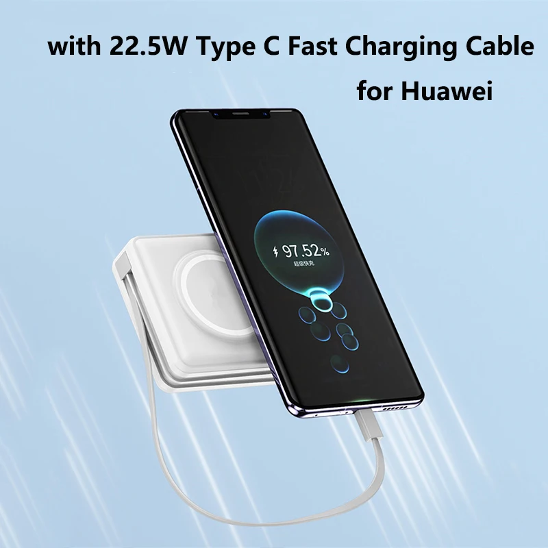 15000mAh Magnetic Wireless Charger Power Bank 22.5W Fast Charging for iPhone 16 Samsung S24 Xiaomi Travel Wall Charger Powerbank