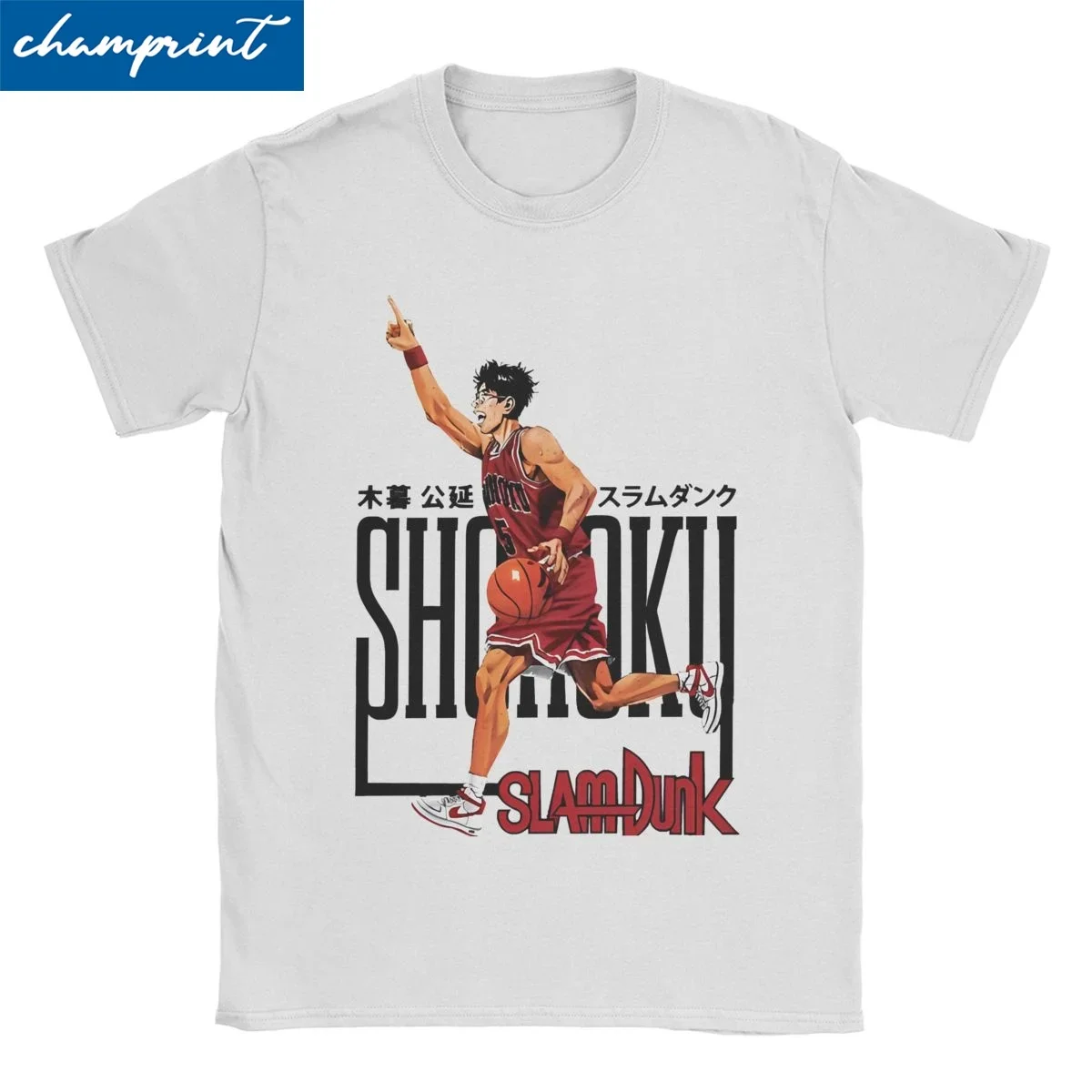 Men Women's Slam Kiminobu Kogure T Shirts Sakuragi Hanamichi Pure Cotton Clothing Short Sleeve Tee Shirt Plus Size T-Shirts