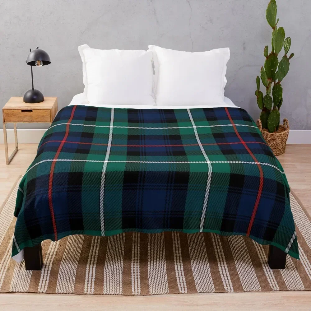 MacKenzie Modern Tartan Throw Blanket Bed Flannel Fabric funny gift Blankets