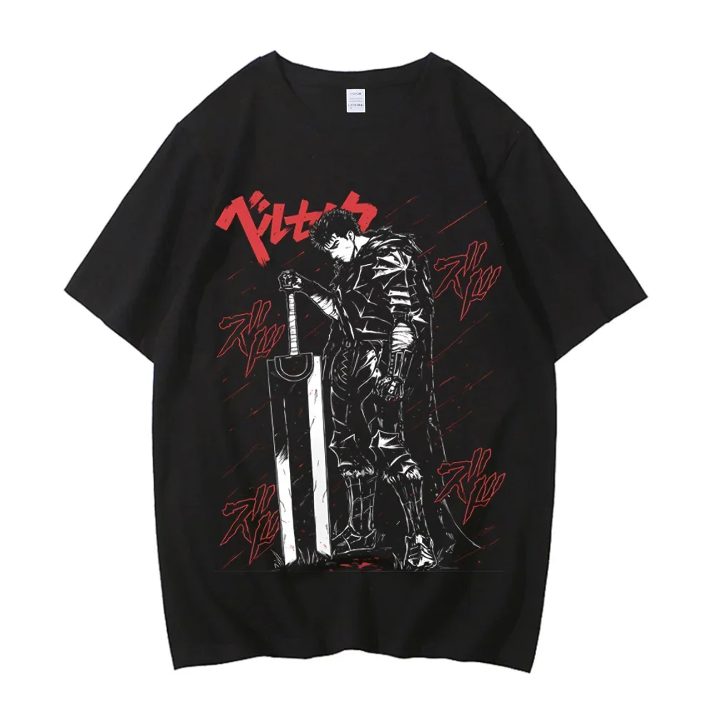 Anime Berserk T-shirt Summer Women's Short Sleeve T-shirt Printed Top 2025 Trendy T-shirt Fan Clothing Graphic T Shirts Y2K Tops image 3