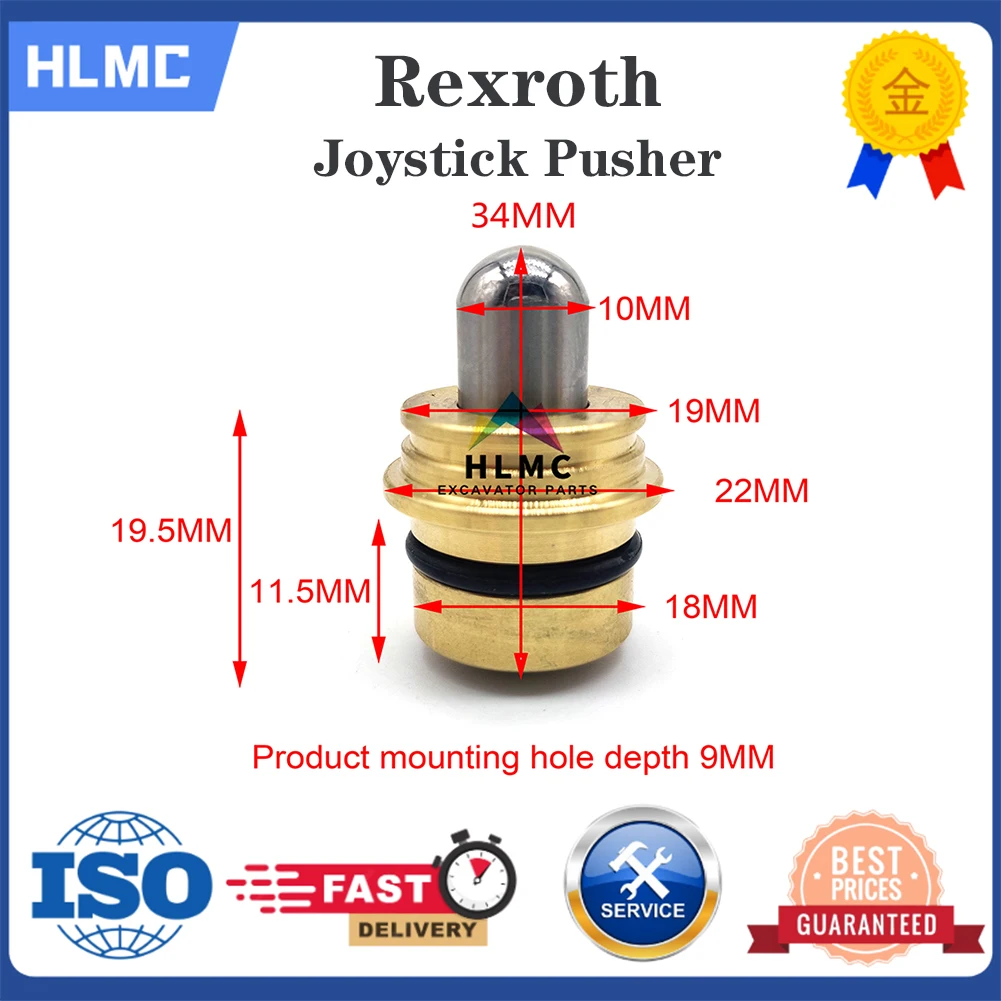 CA1966904 196-6904 1966904 E216B Rexroth Joystick Bullet Pusher  Excavator Spare Parts YUCHAI YC35 60 85 135-6-8 Joystick Pusher