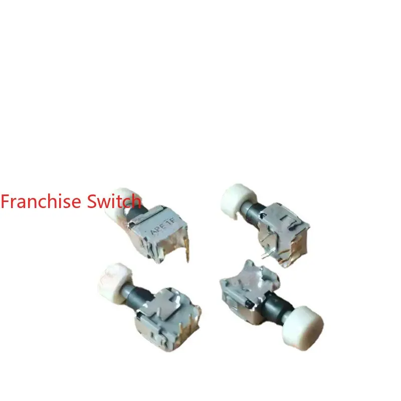 

5PCS APE1F-5M-10 Imported Button Switch Self Reset Gold Plated Bent 3/5 Pin