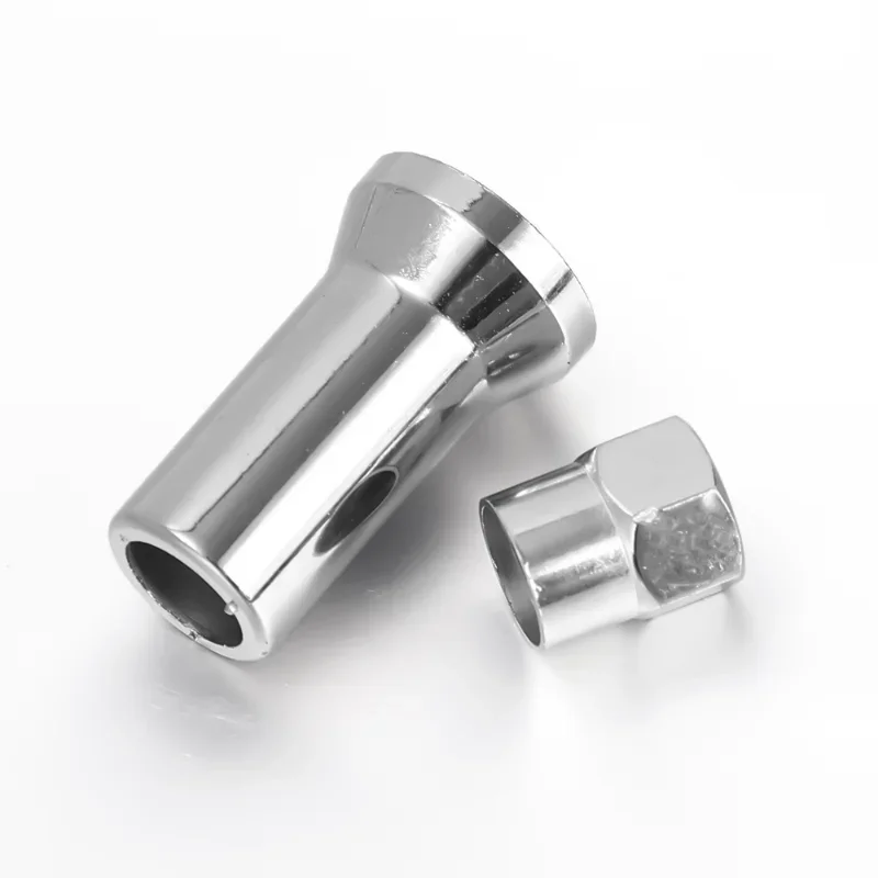 TR414AC Valve Cap Set Chrome Car Truck Tire Wheel Tyre Valve Stem Hex Caps with Sleeve Covers Wear Parts