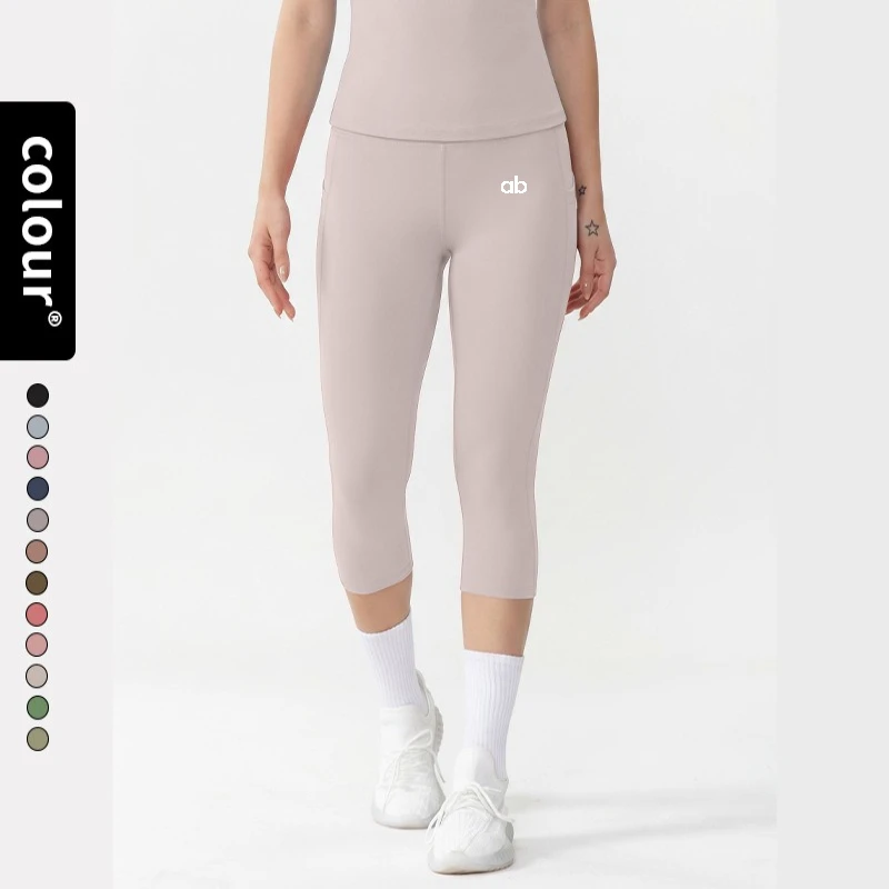 Women High Waist Compression Leggings High Elastic Back Pocket Breathable Quick Dry Anti-See Through Yoga Running Sports Pants