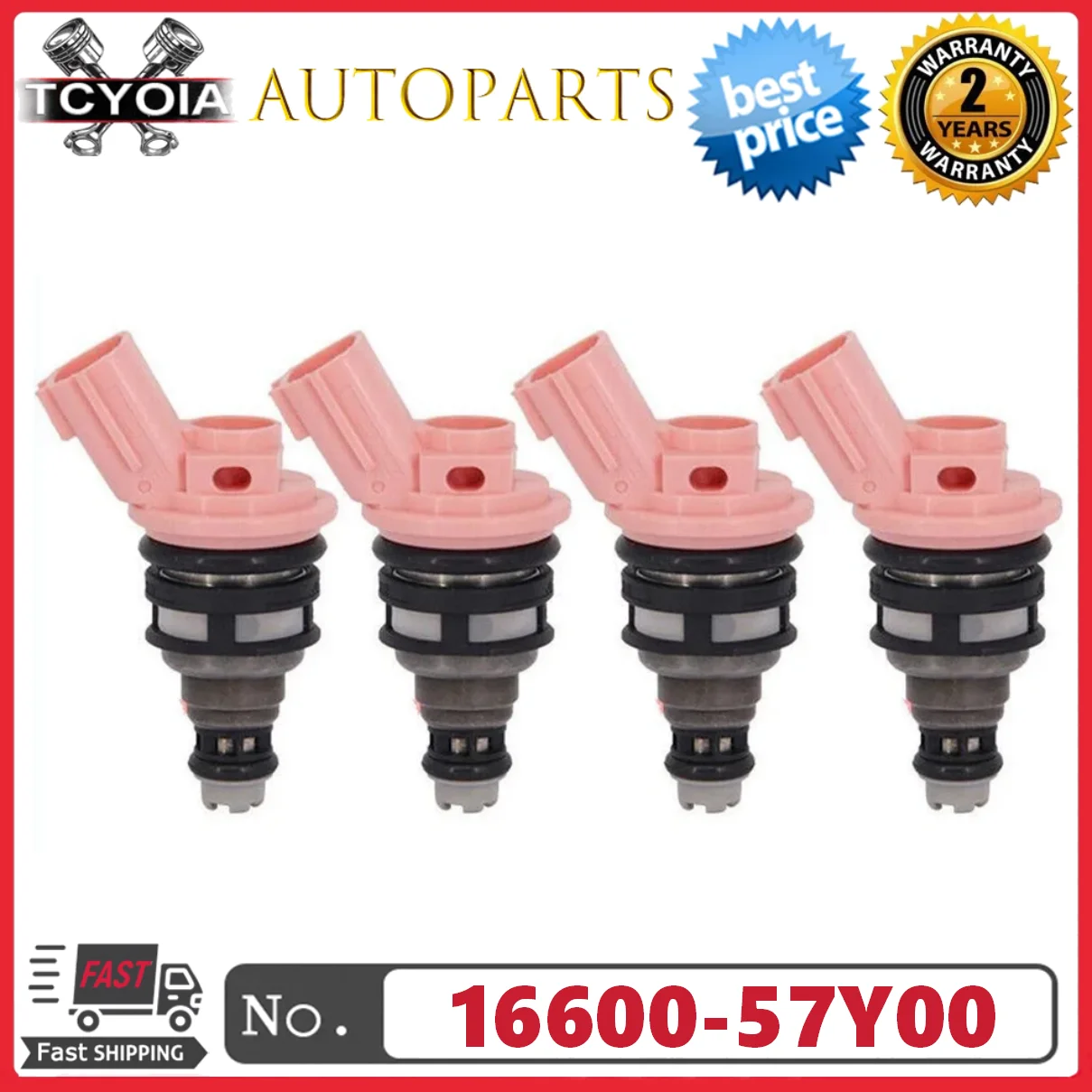 

4Pcs/lot 16600-57Y00 16600-57Y01 Fuel Injectors Nozzle For Nissan 200SX 1995-1998 for NX 1991-1993 for Sentra 1991-1999