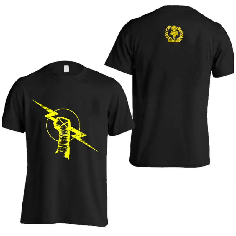 Camiseta de algodón puro Retro para hombre, famoso luchador CM Punk Nexus, Top para correr a la moda para deportes al aire libre