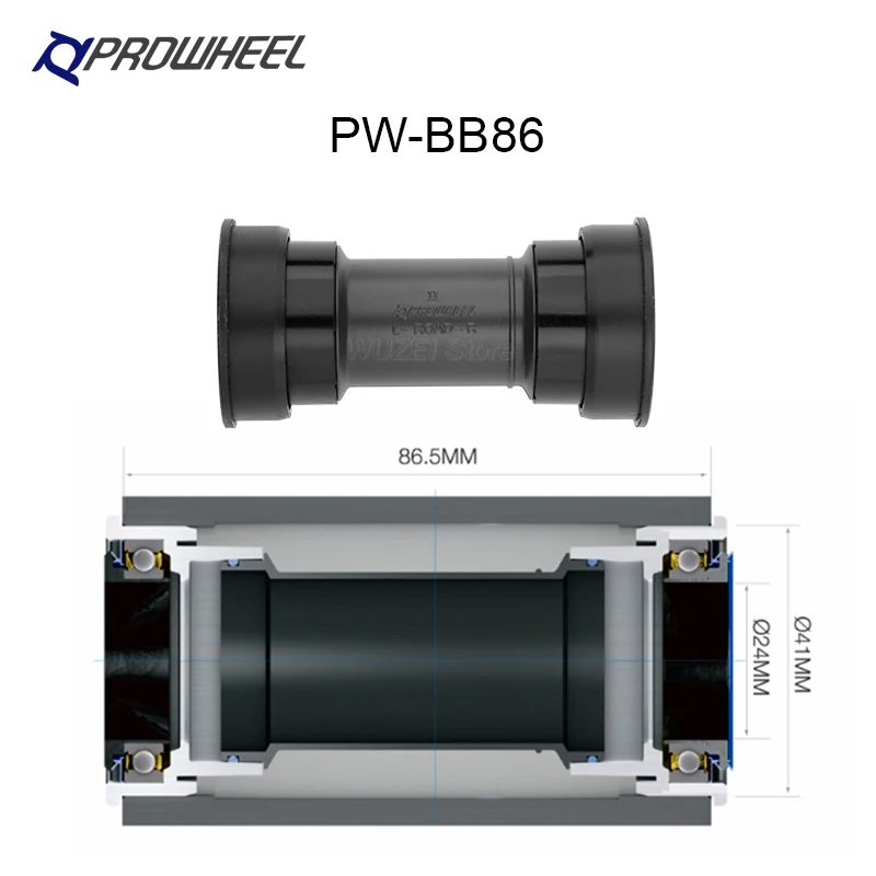 Prowheel Ounce-421 110BCD 170MM 34/50t Road Bike Crankset Crank BB68 BB86 Hollow One Ultra Light Suitable For 8/9/10 Speed