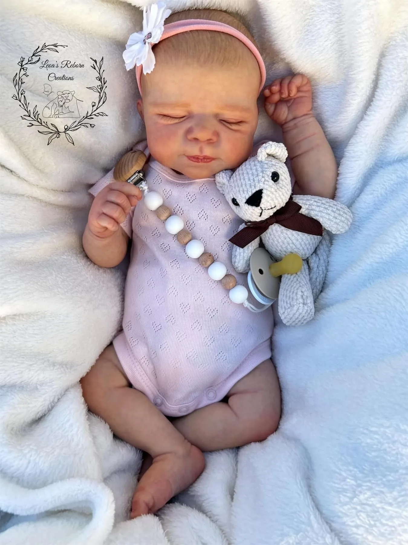 NPK 19inch Newborn Reborn Baby Doll Pascale Soft Body Lifelike Cuddly Touch with Multiple Layers 3D Skin Painting