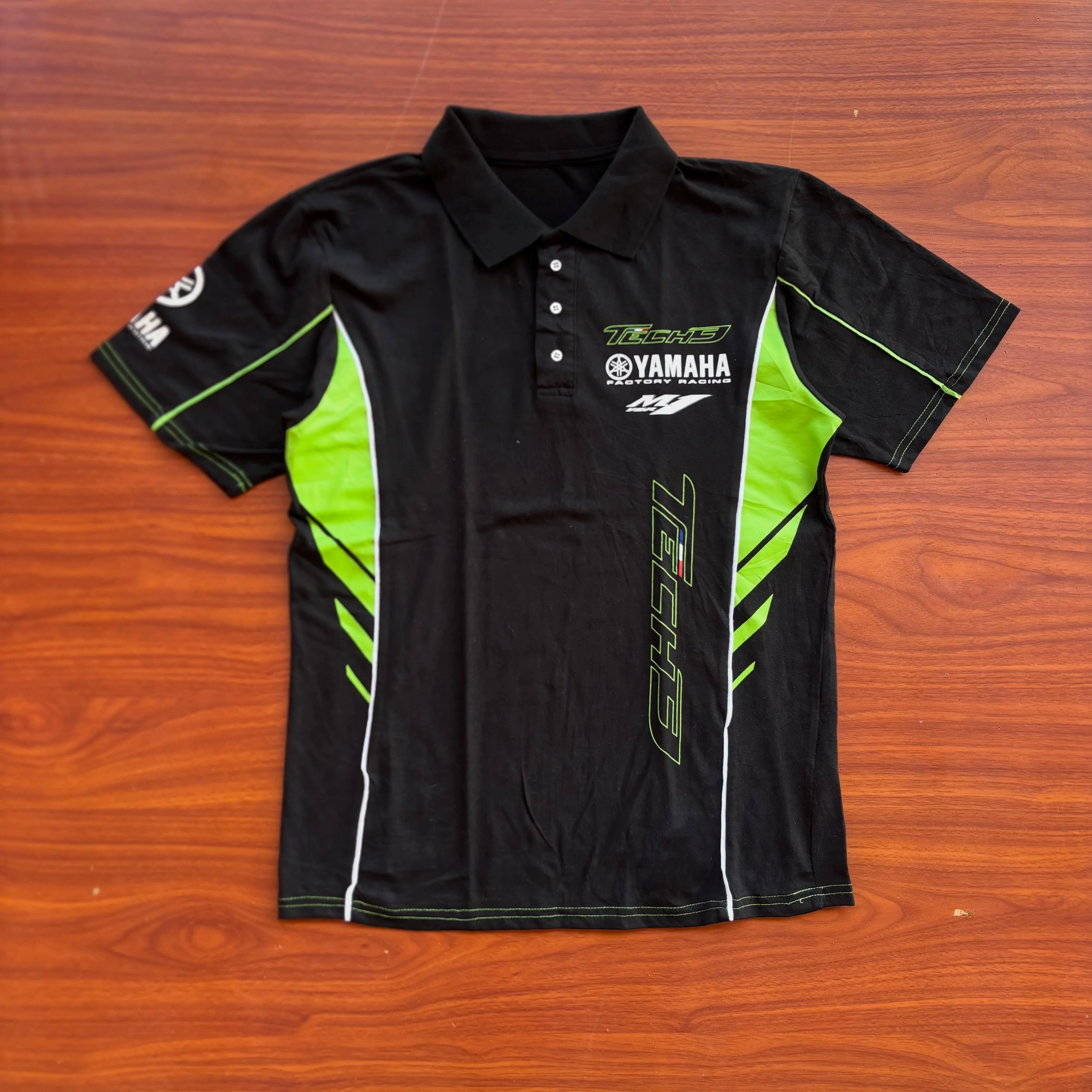 Autumn Yamaha Racing Collar Polo Multifunctional Shirt Men's/Women's Motorcycle Off Road Cycling Short Sleeve Zipper Team Jersey