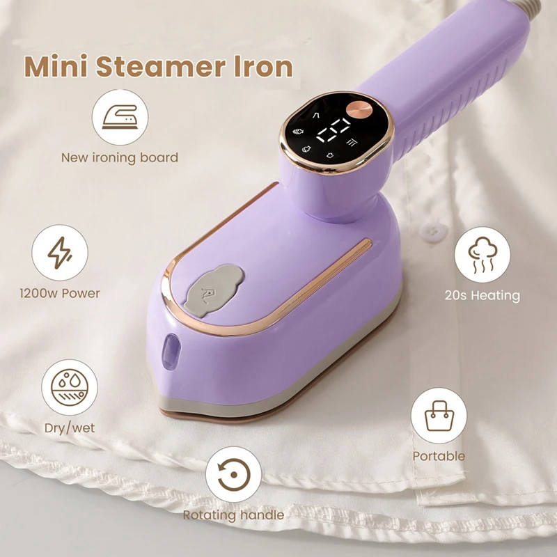 Small Hand Holding Ironing Machine Iron Machine Household Steam Portable Hanging Ironing Machine Steam Iron A EU Plug-ABLM
