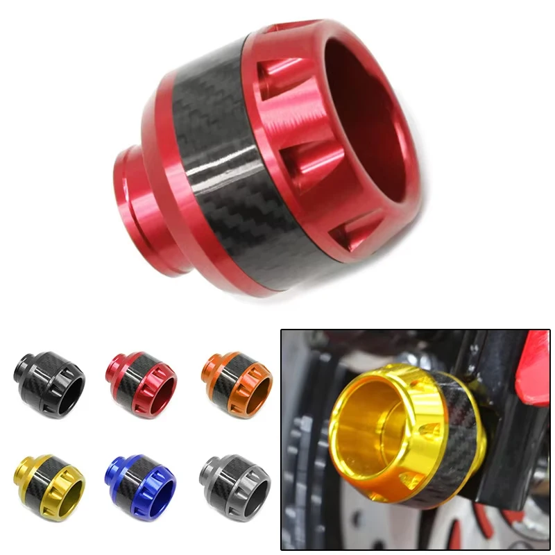 BLALION 2/4Pcs Universal Motorcycle Wheel Protection Crash Pad Moto Crash Protect Alloy Motocross Falling Front Fork Slider Cups