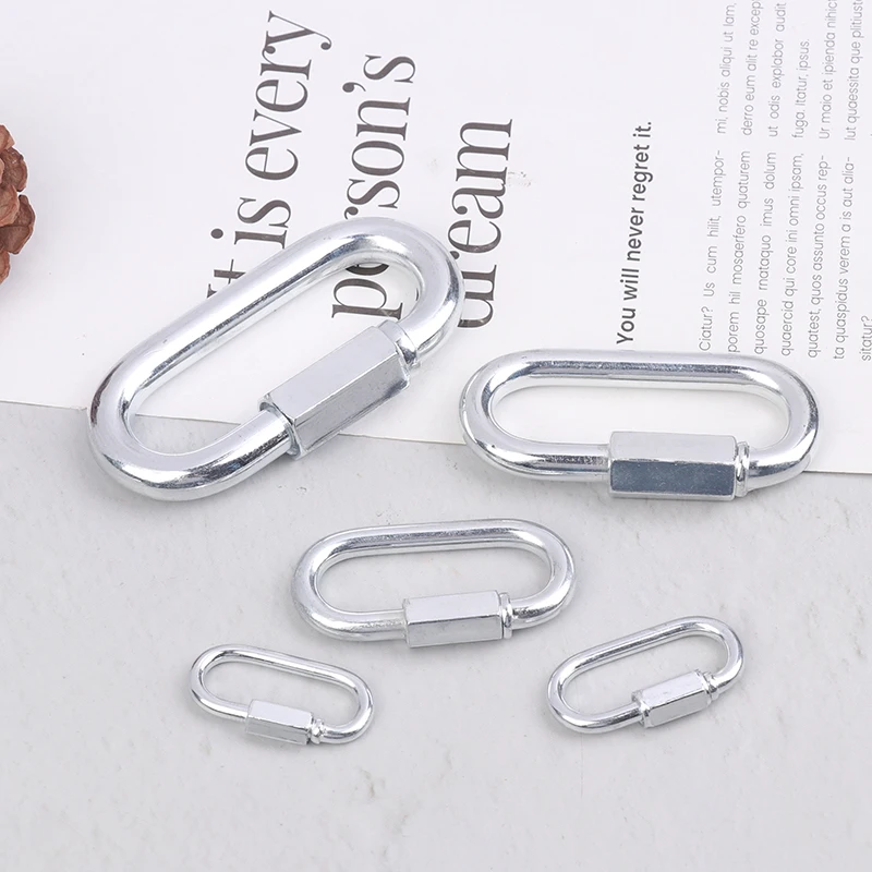 5Pcs M3.5//8/10 Connect Hook Stainless Steel Connecting Ring for DIY Key Rings Camping Backpack Jewelry Accessory