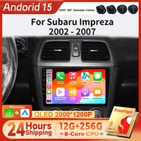 Android 15 Radio del coche para Subaru Impreza GD GG 2002 2003 2004 2005 2006 2007 reproductor Multimedia GPS Audio 2Din unidad principal estéreo 4G