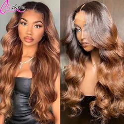 Cheap Price Human Hair Wig On Sale Clearance Highlight Ombre Body Wave 13x4 Transparent Brazilian Honey Blonde HD Lace Front Wig