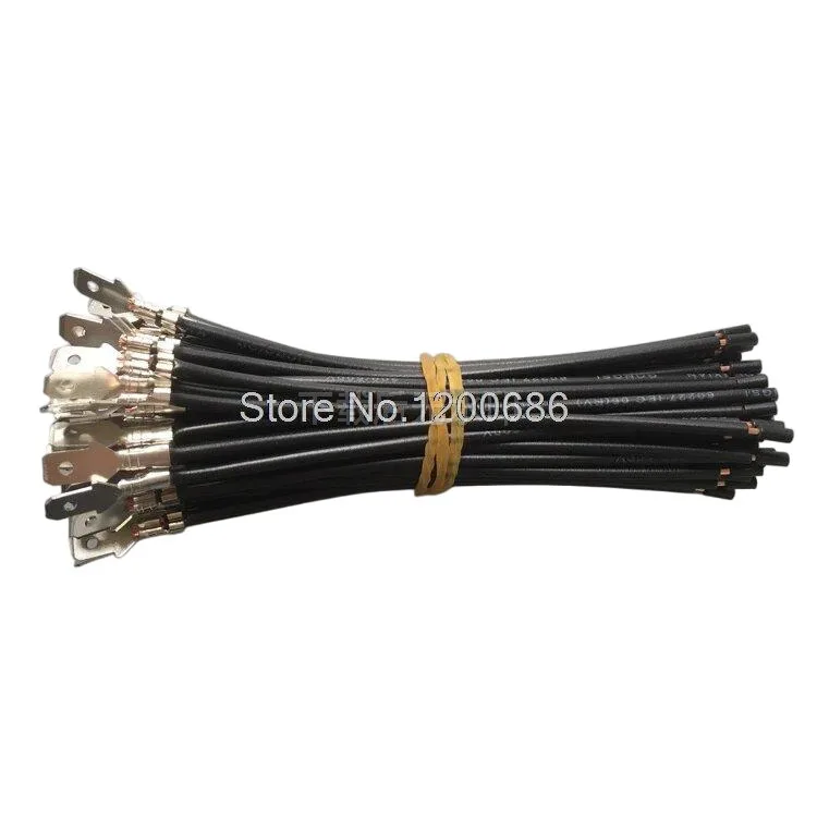 

10CM 18AWG 2.8mm 110 62122-1 Terminals 110 FAST TAB Male spade 0.110 2.79mm Non-Insulated Quick Disconnects Cable Assembly