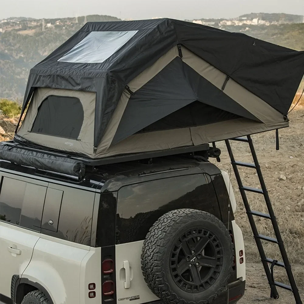 

Quick-Open Folding Roof Top Tent for SUV Sedan Pickup Truck Outdoor Camping Windproof Rainproof Sunproof Off-Road 4x4 Heavy Duty