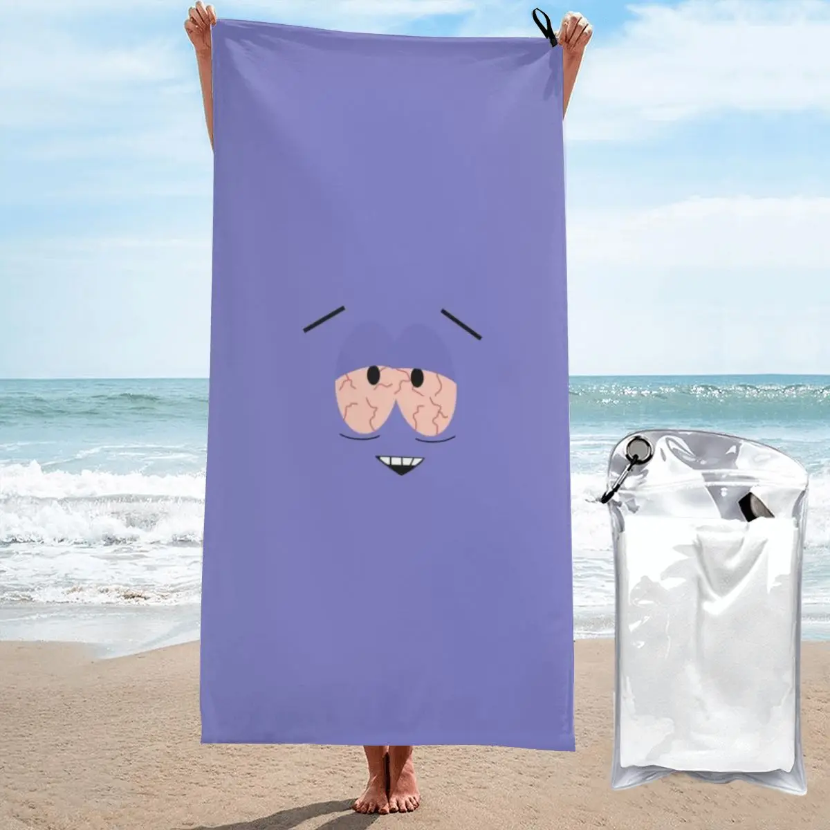 South Park Toallin Beach Towel Poncho Bathing Towels Cover-ups Quick Dry Sand Free Yoga Spa Gym Pool