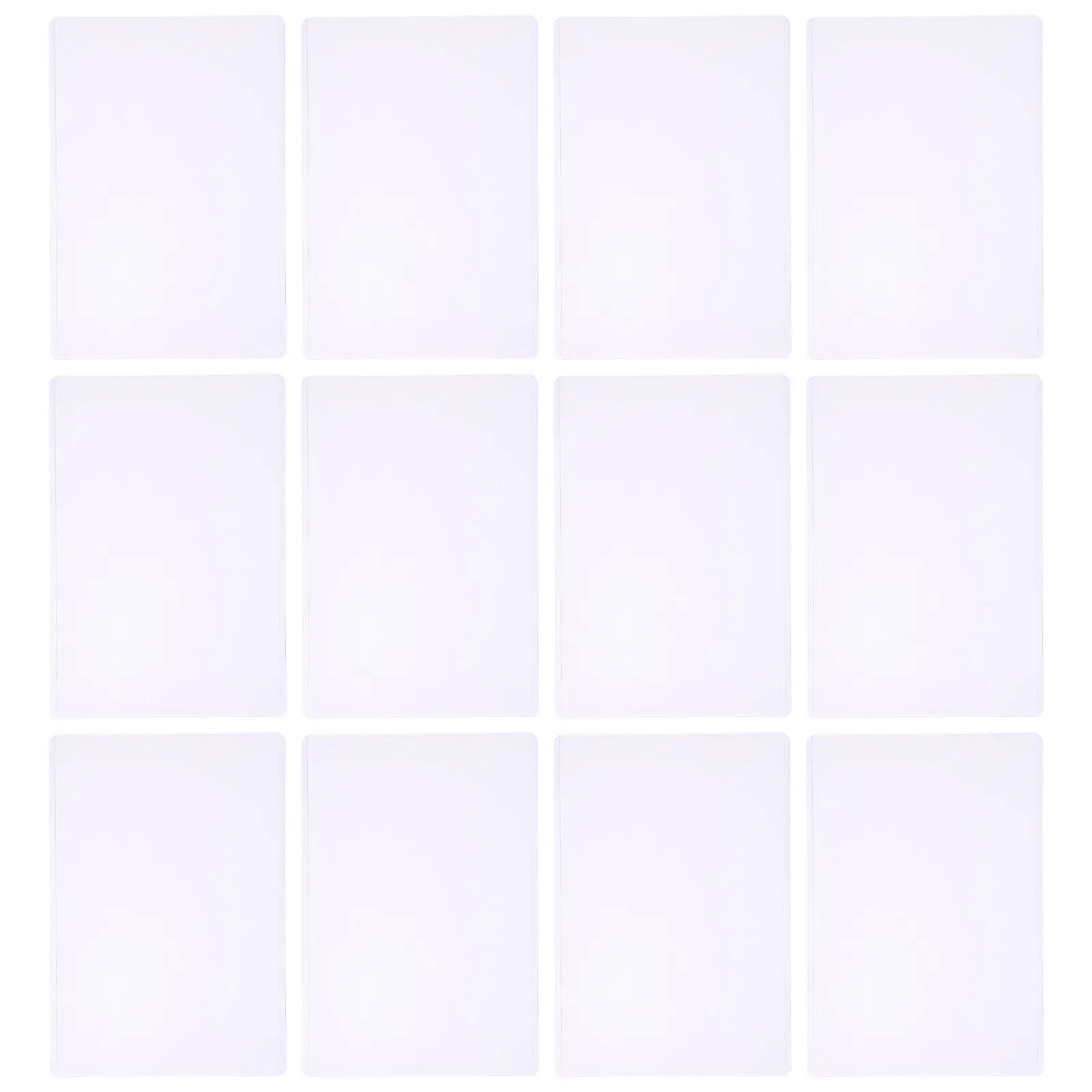 

30Pcs Hard Plastic Clear Card Sleeves B6 Size Waterproof Lightweight Transparent Document Protectors for Photos Postcards