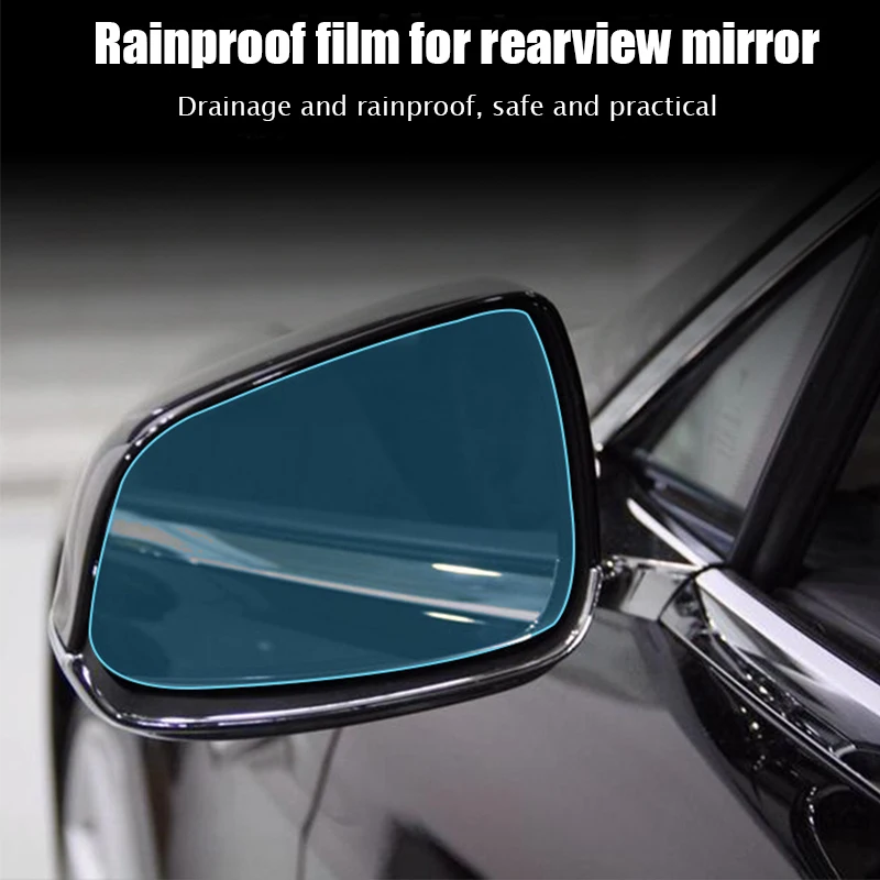 1 Pair Waterproof Anti Fog Large Vision Car Side Rearview Mirror Lens Protective Film for Tesla Model 3 Model Y Car Accessories