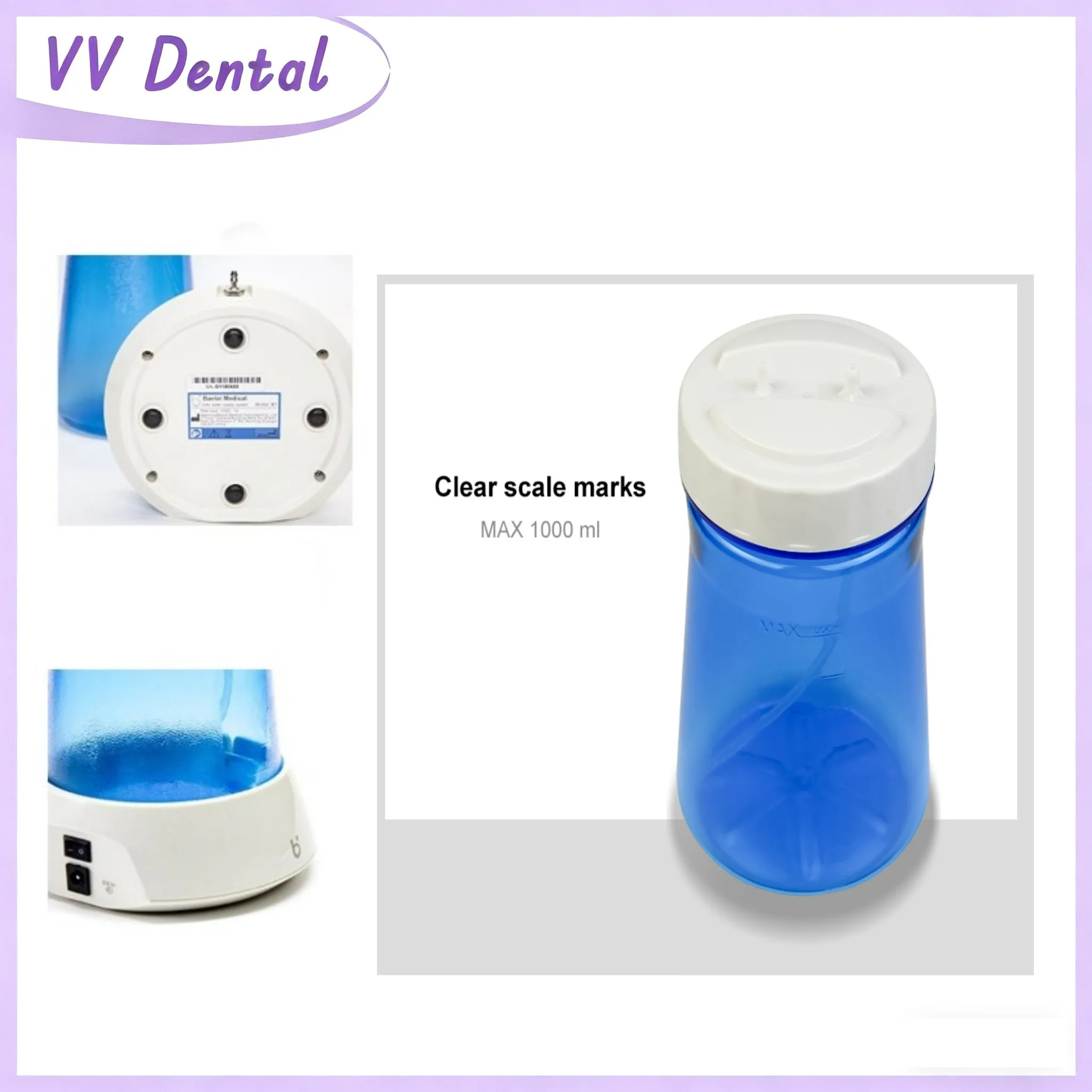 

VV Dental Ultrasonic Scaler Water Supply System 1000ml Removable for Automatic Water Delivery to Cleaning Teeth