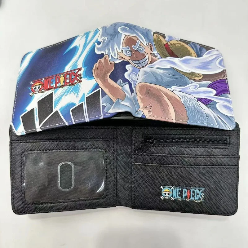 Anime ONE PIECE PU Wallet Luffy Cartoon Waterproof Portable High-Looking Multifunctional Card Holder Coin Purse Kids Gift