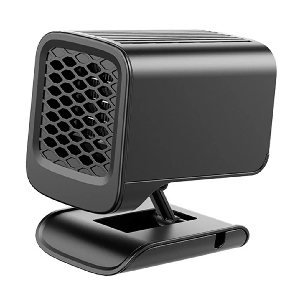 مروحة سخان السيارة المحمولة 360 ° سدادات مروحة تسخين السيارة القابلة للدوران إلى مروحة تسخين تبريد ولاعة السجائر للزجاج الأمامي #2