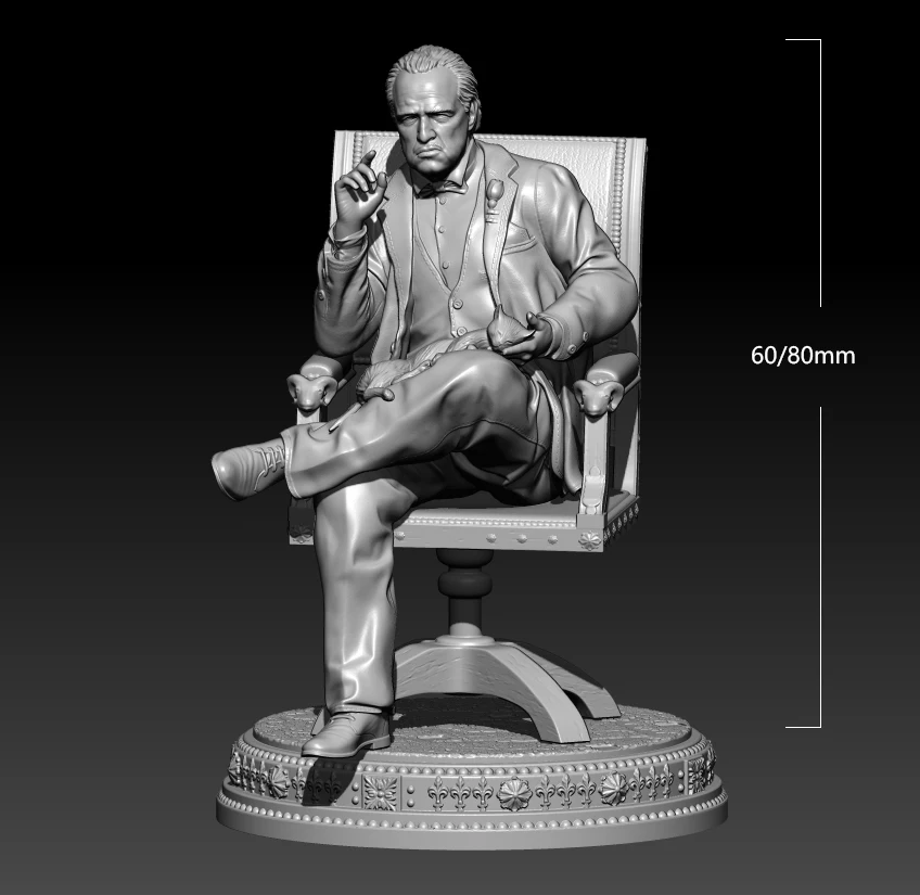 

80mm 60mm Resin Model Female The Old Man Father Figure Sculpture Unpaint No Color RW-760