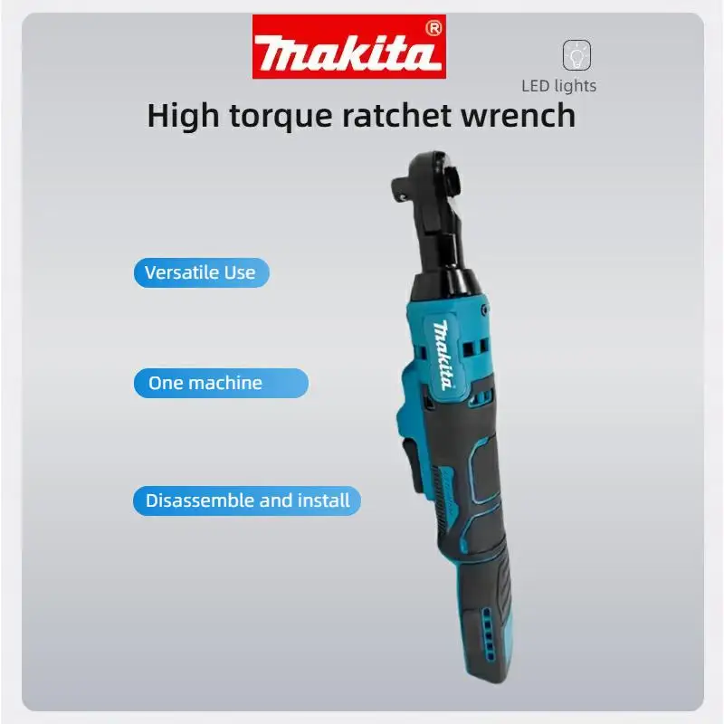 

Makita 18V 10/13/15mm Brushless Ratchet Wrench Cordless Driver Multifunction Variable Speed Power Wrench Power Tools