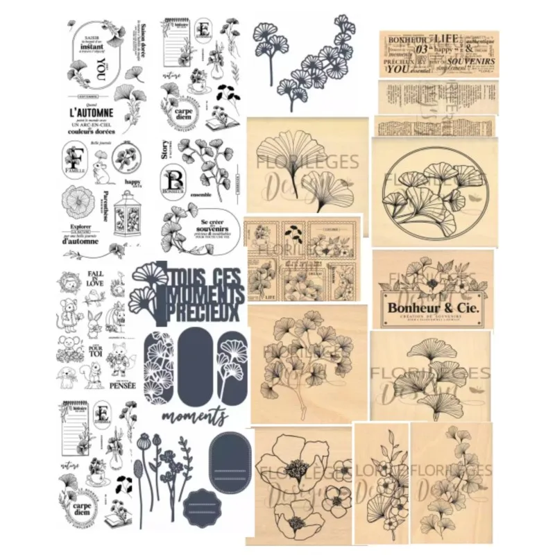 2025 nouveau timbre/joint clair français pour bricolage Scrapbooking/Album Photo feuilles de tampon clair décoratives A1335