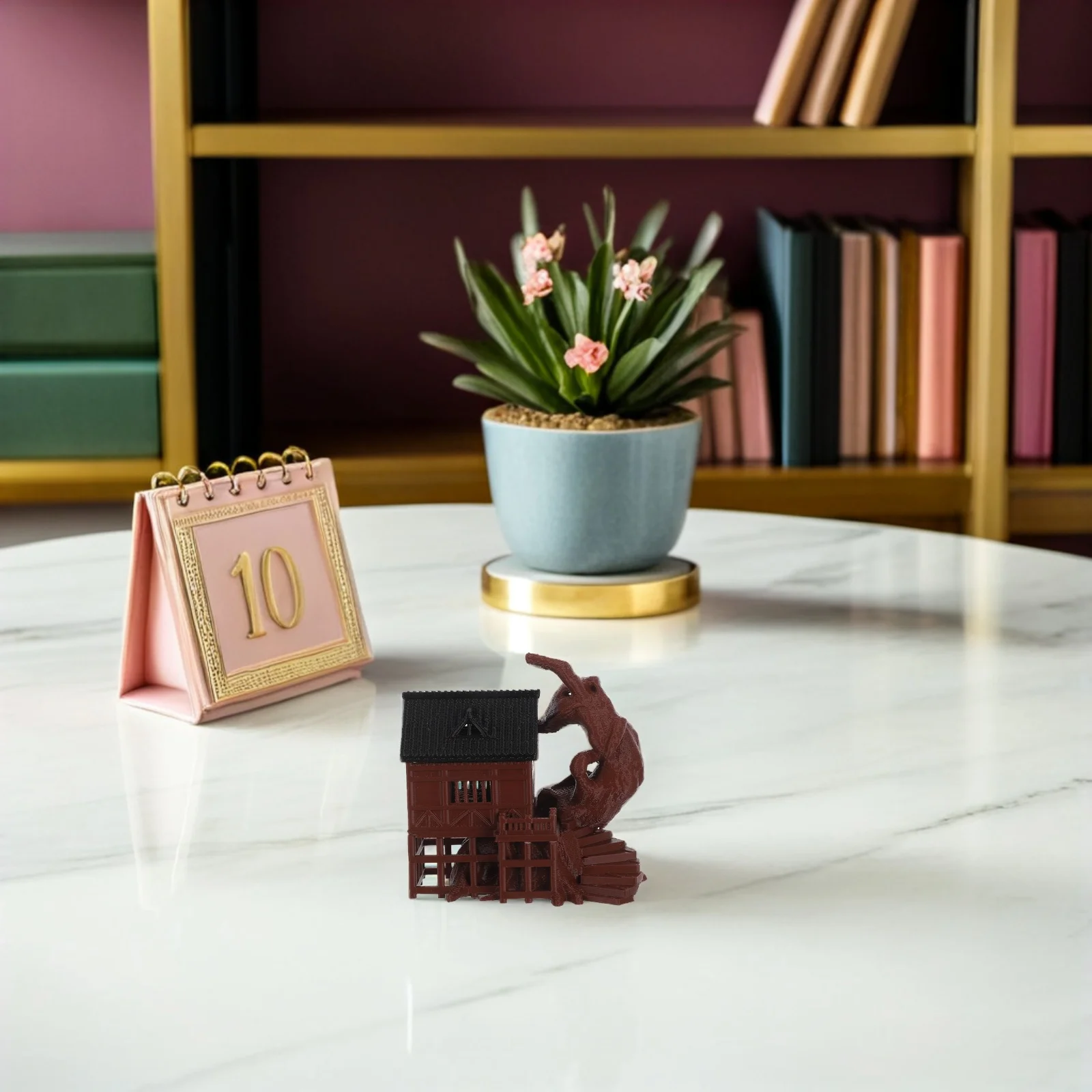 

Chinese Miniature Creative Traditional Small Village Hut Ornament for Micro Landscape Fairy Garden Succulent Pot