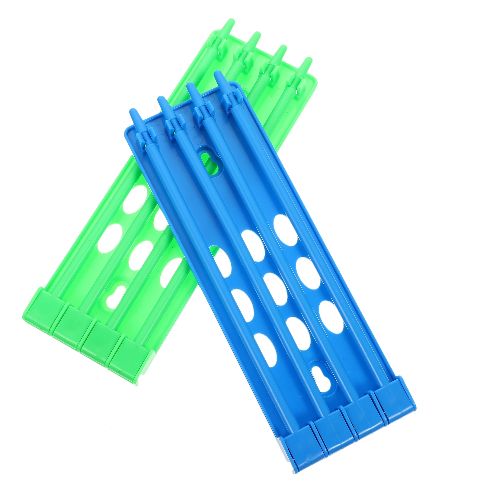 

2pcs Pigeon Ring Holder Durable Plastic Blue Green Bird Rack Poultry Bands Organizer pigeon supplies leg band holder foot ring