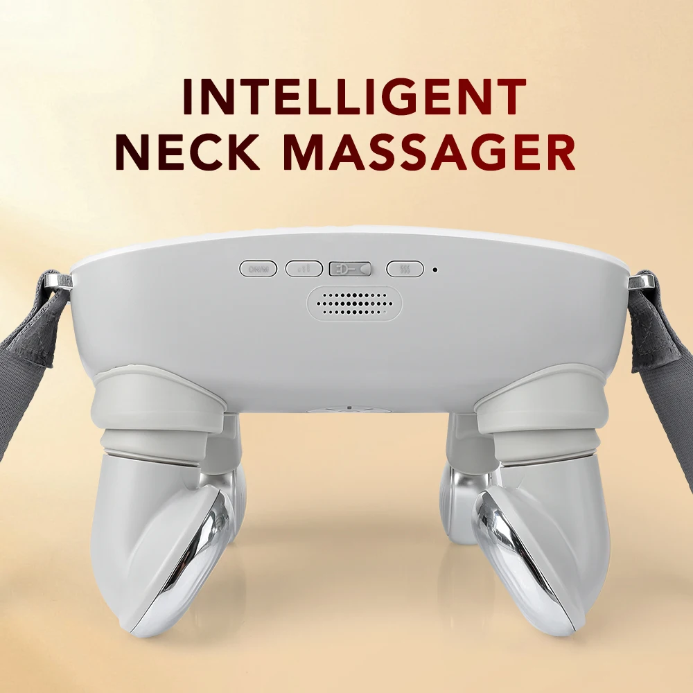 Electric Shoulder Neck Massager Korea Red Light Trapezius Cervical Vertebra Massager Home Hot Compress Neck Massager