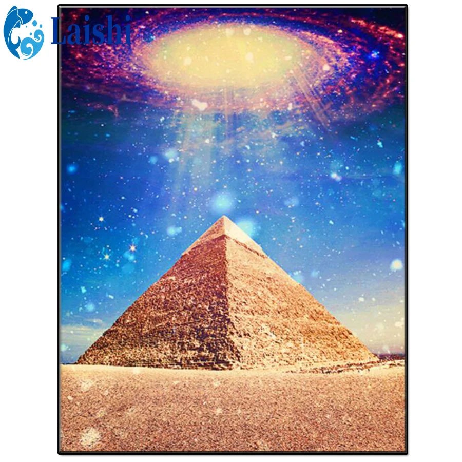 DIY 5D Fantasy Egyptian Pyramids Diamond Painting Cross Stitch Kits Full Embroidery Mosaic Art Picture of Rhinestones Decor