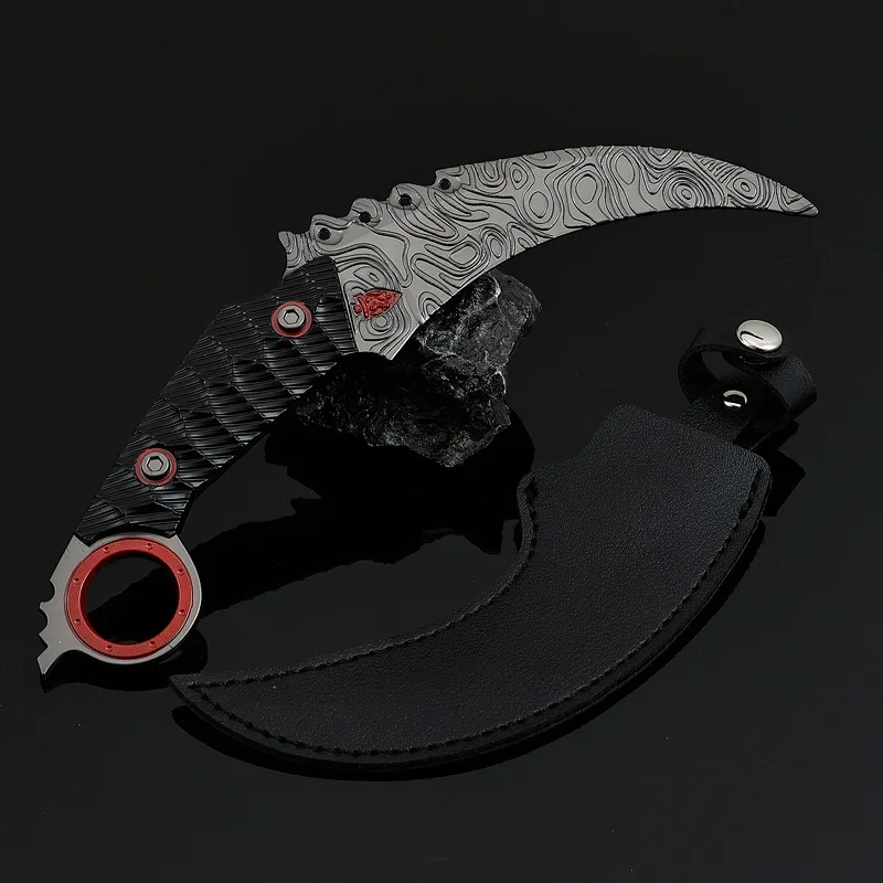 18CM Arena Breakout Game Peripherals Claw Knifes Full Metal Model Ornaments Outdoor Trainning Sword Cosplay Katana Toy Boy Gifts