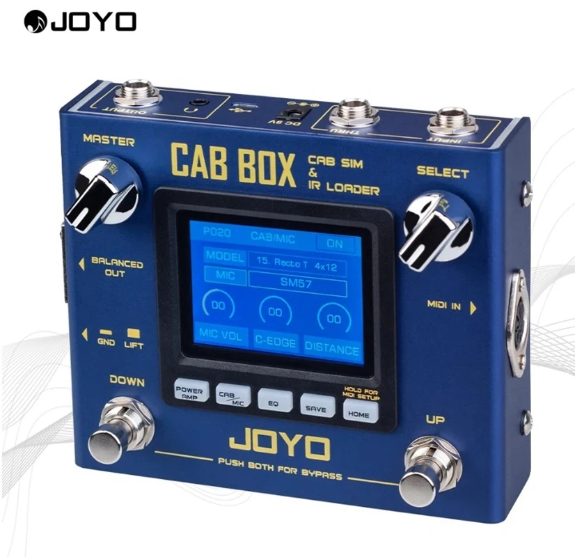 

JOYO R-08 CAB BOX Digital Multi Effect Pedal 128 Tone Store Positions Guitar Pedals Cabinet Simulator & IR loader