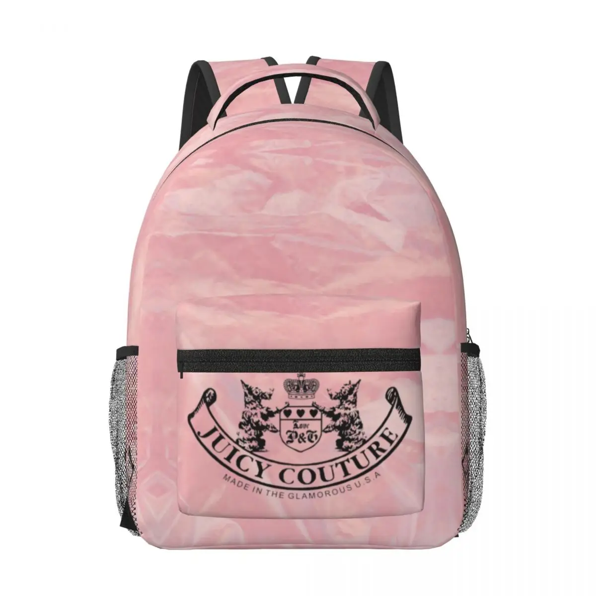 Mochila universitaria impermeable de alta capacidad para ordenador portátil, bolsa de libros de viaje, 17 pulgadas, estilo Juicy Couture, nueva moda