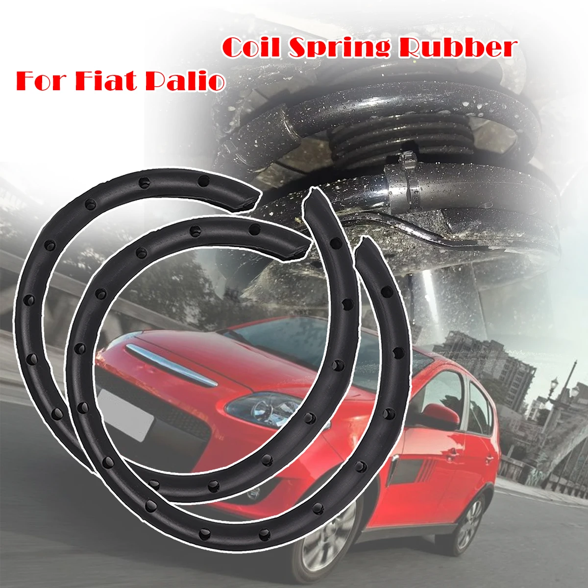 

2/4Pcs Rubber Coil Spring For Fiat Palio Shock Absorber Sleeves Front Rear Lower Suspension Protector Universal Noise Reducer