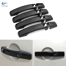 For Land Rover Range Rover Sport Discovery 4 LR4 Freelander 2 Glossy Black with smart key hole Exterior Door Handle Cover Trim