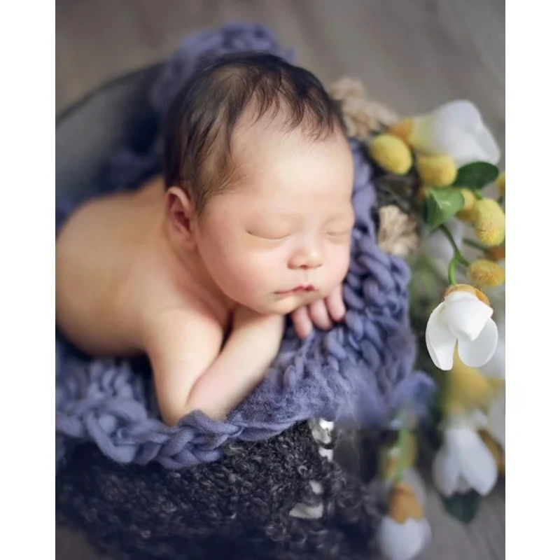 

Реквизит для детской фотографии, одеяло, мягкие тканые коврики ручной работы, фон, реквизит Flokati, аксессуары для фотосъемки новорожденных