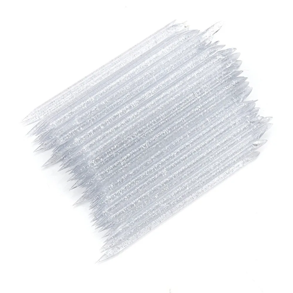 50/100 Stücke Wiederverwendbare Kristall Stick Professionelles Design Kristall Material Doppelkopf Nail art Werkzeug Nagelhautschieber Multifunktional