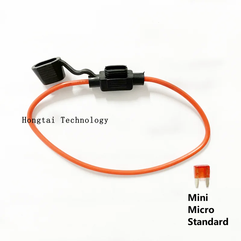 

Водонепроницаемый мини-маленький/средний автомобильный держатель предохранителя 18/16/14AWG Вставной предохранитель 3A 5A 7,5A 10A 15A 20A 40A Стандарт/мини/микро