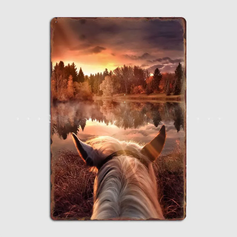 Long Lonesome Ride  Artistic Panel Decoration with  for Home and Bar Decor， Impressive and Eye-catching