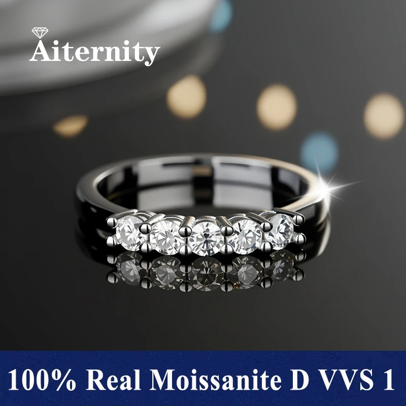 D Color VVS 100% 3mm Moissanite Ring For Women S925 Sterling Silver Jewelry Pass Diamond Tester Wedding Bands