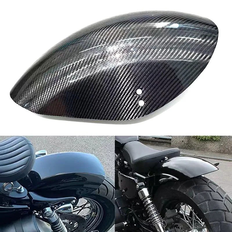 

For Harley Sportster Bobber Cafe XL883/1200 X48/72 Dyna 2002-2022 Motorcycle carbon fiber Fairing Rear Fender Mudguard