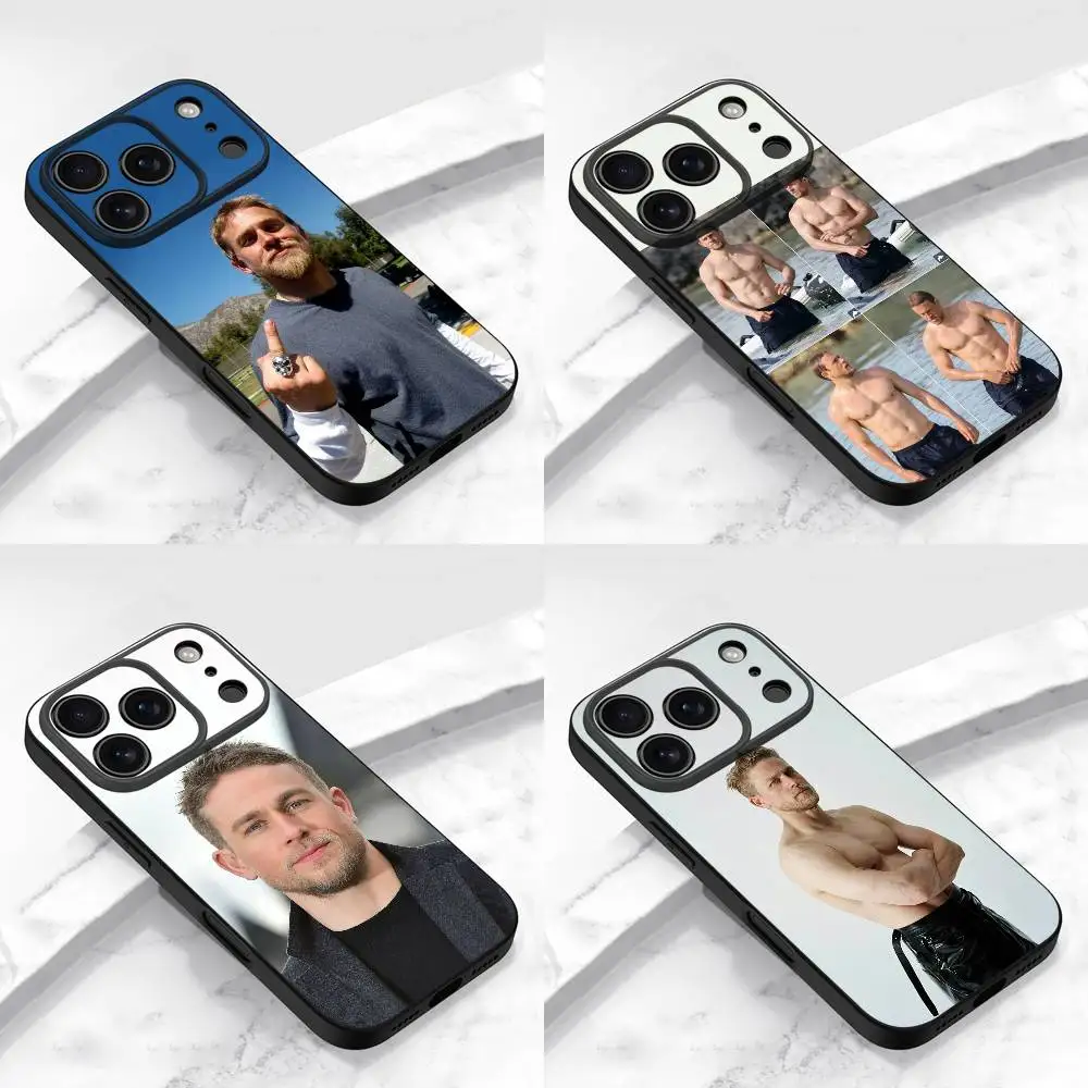 

C-Charlie Hunnam Phone Case For iPhone 17,16,15,14,13,12,11,Pro,Max,Plus,E,Air,Mini Protective Black Cover