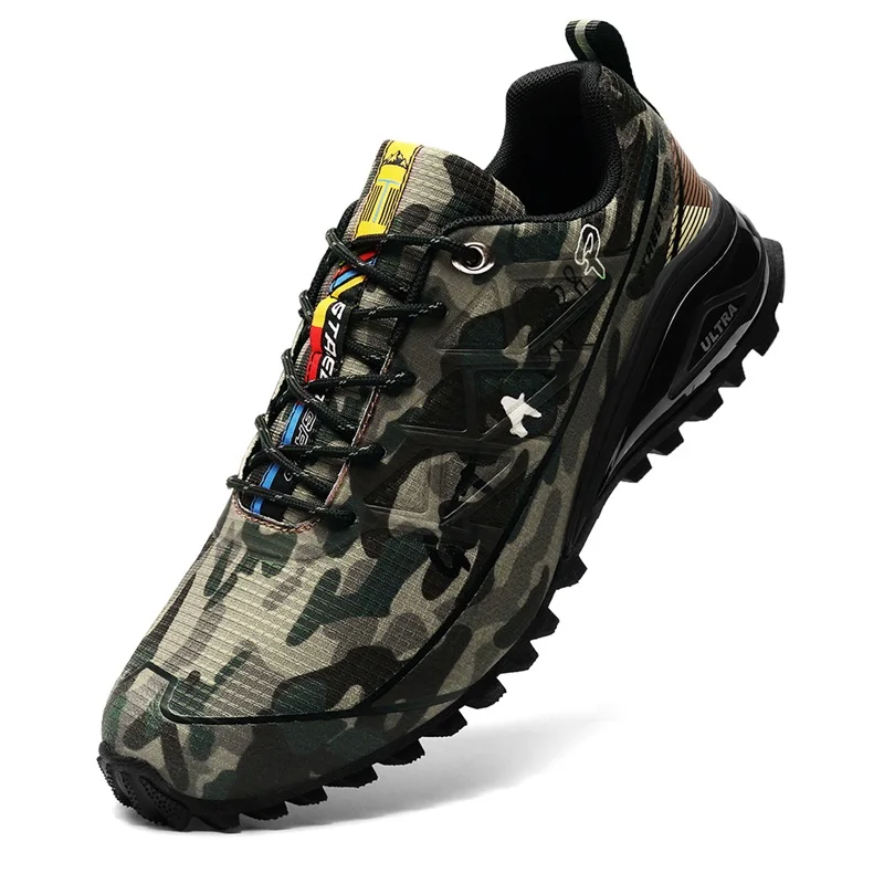 Male Over Size 40-50 Golf Sport Sneakers Camouflage Mens Army Green Golfing Shoes Plus Size Boy Fitness Golf Training Shoes