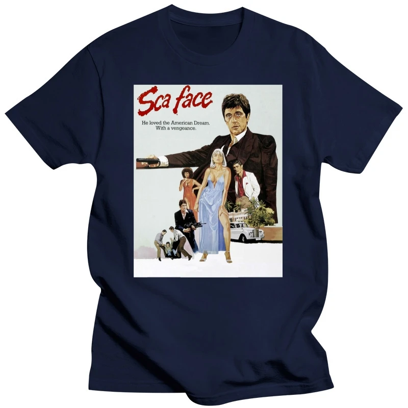 Al Pacino Scarface 80s Film Poster Vintage Retro Unisex T Shirt  B86